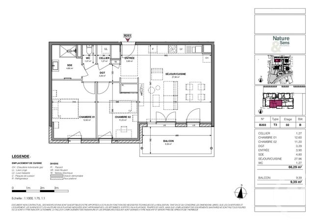 Appartement F3 à vendre - 3 pièces - 66.29 m2 - GAP - 05 - PROVENCE-ALPES-COTE-D-AZUR - Century 21 Habitat