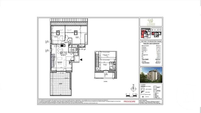 Appartement F4 à vendre - 4 pièces - 90.59 m2 - GAP - 05 - PROVENCE-ALPES-COTE-D-AZUR - Century 21 Habitat