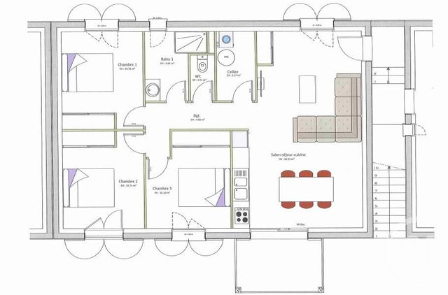 Appartement T4 à vendre - 4 pièces - 77.5 m2 - CHORGES - 05 - PROVENCE-ALPES-COTE-D-AZUR - Century 21 Habitat
