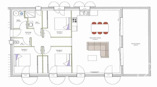 Appartement T4 à vendre - 4 pièces - 86.38 m2 - CHORGES - 05 - PROVENCE-ALPES-COTE-D-AZUR - Century 21 Habitat